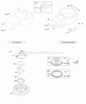 Part Location Diagram of 692417 Briggs and Stratton Cover-Blower Housing